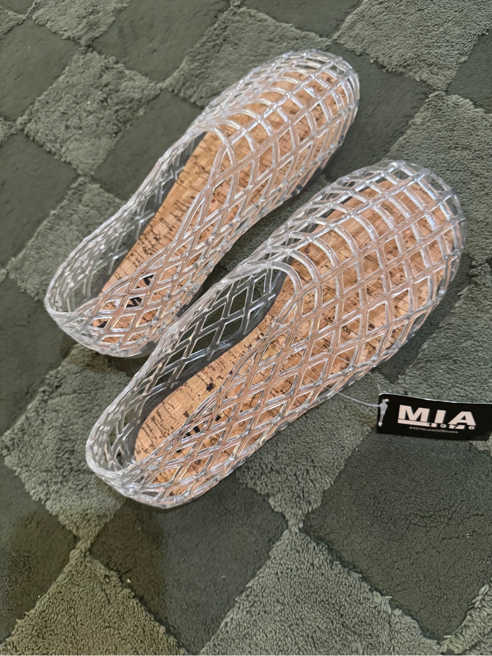 MIA Clear Woven Jelly Mules
